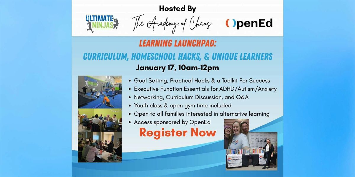 Learning Launchpad: Curriculum, Homeschool Hacks, & Unique Learners, 17 January | Event in Noblesville