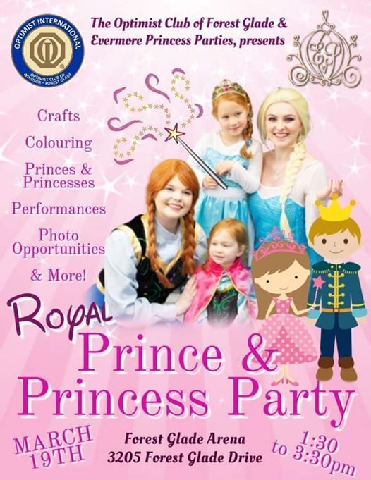 Royal Prince Princess Party At Forest Glade Arena Windsor