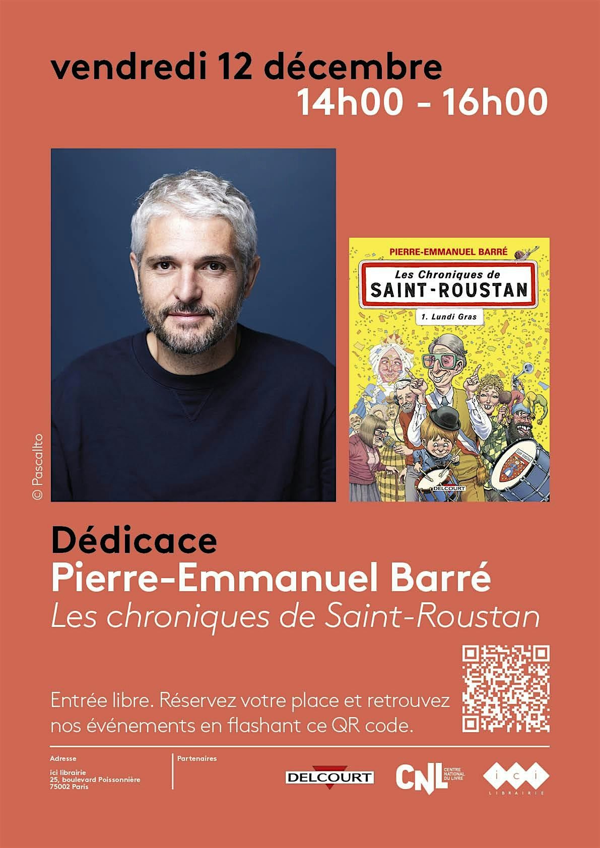 Dédicace avec Pierre-Emmanuel Barré, 12 December | Event in Paris | AllEvents
