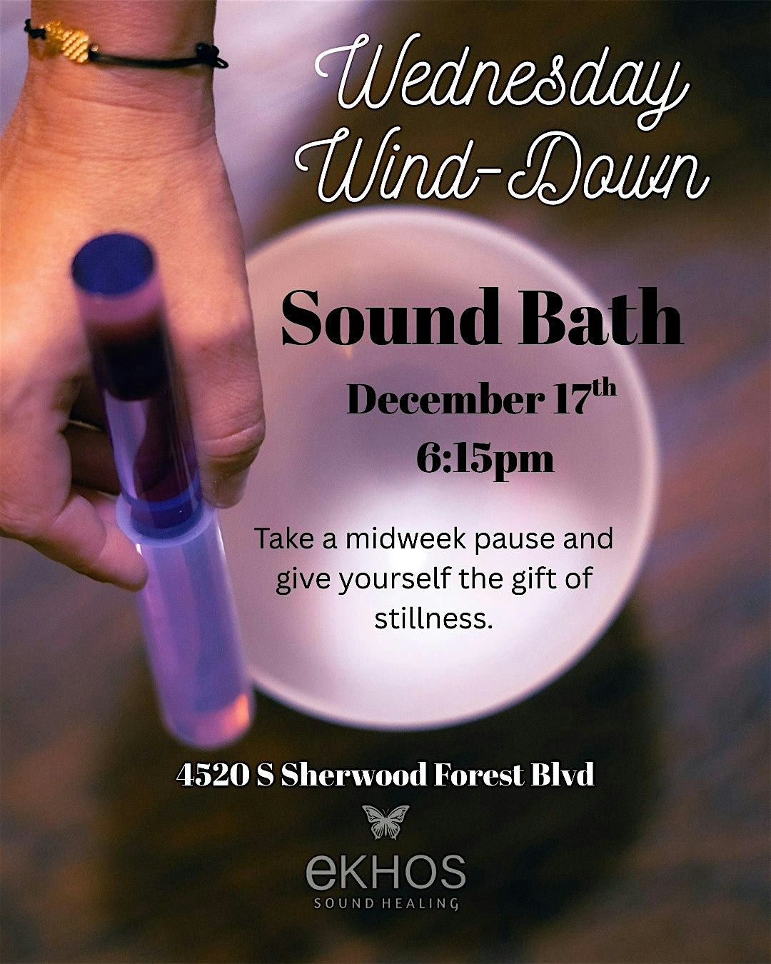 Wednesday Wind- Down Sound Bath, 17 December | Event in Baton Rouge | AllEvents