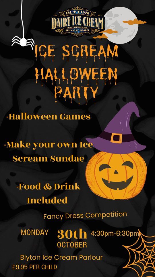 Ice Scream Halloween Party, Blyton Ice Cream, Gainsborough, 30 October