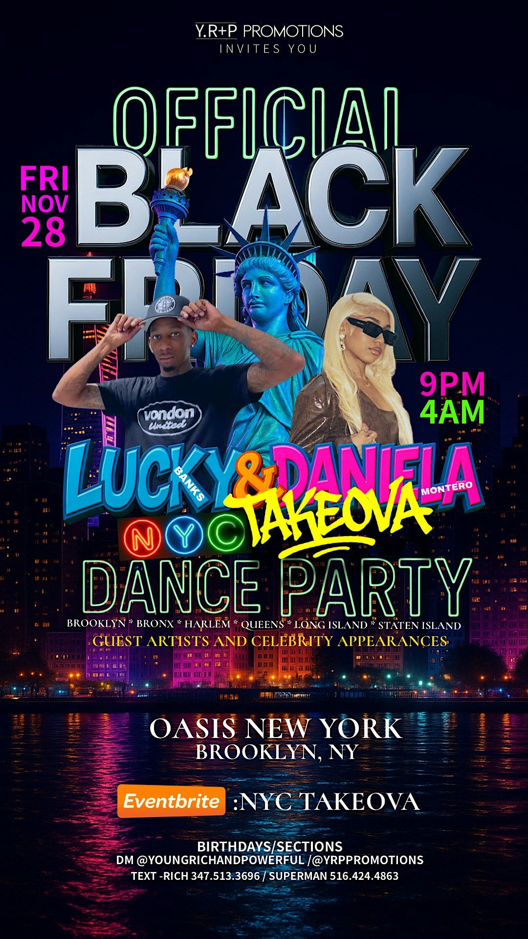 Daniela Montero & Lucky Banks NYC TAKEOVA, 28 November | Event in Brooklyn | AllEvents