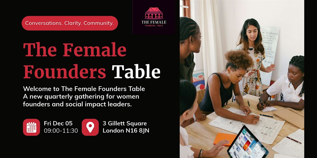 The Female Founders Table, 5 December | Event in London | AllEvents