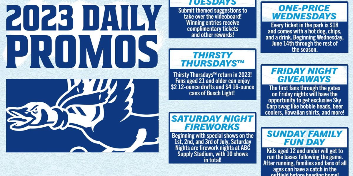 Peoria Chiefs at Beloit Sky Carp at ABC Supply Stadium, 29 July | Event in Beloit | AllEvents