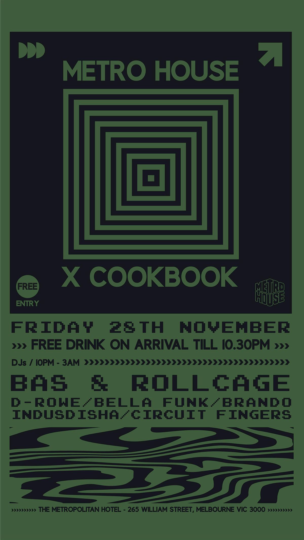 METRO HOUSE X COOKBOOK, 28 November | Event in Melbourne | AllEvents