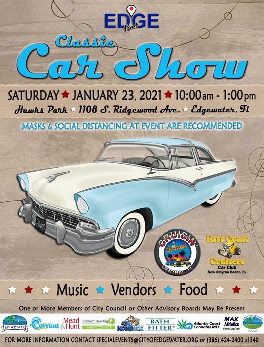 EDGEfest Classic Car Show, Hawks Park, Edgewater, Florida, 23 January
