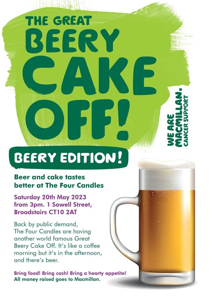 Great Beery Cake Off, The Four Candles, Broadstairs, 20 May 2023