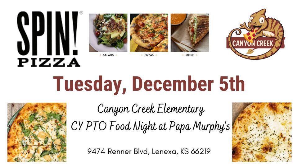 Spin Pizza Food Night, SPIN! Pizza (Lenexa, KS), December 5 2023