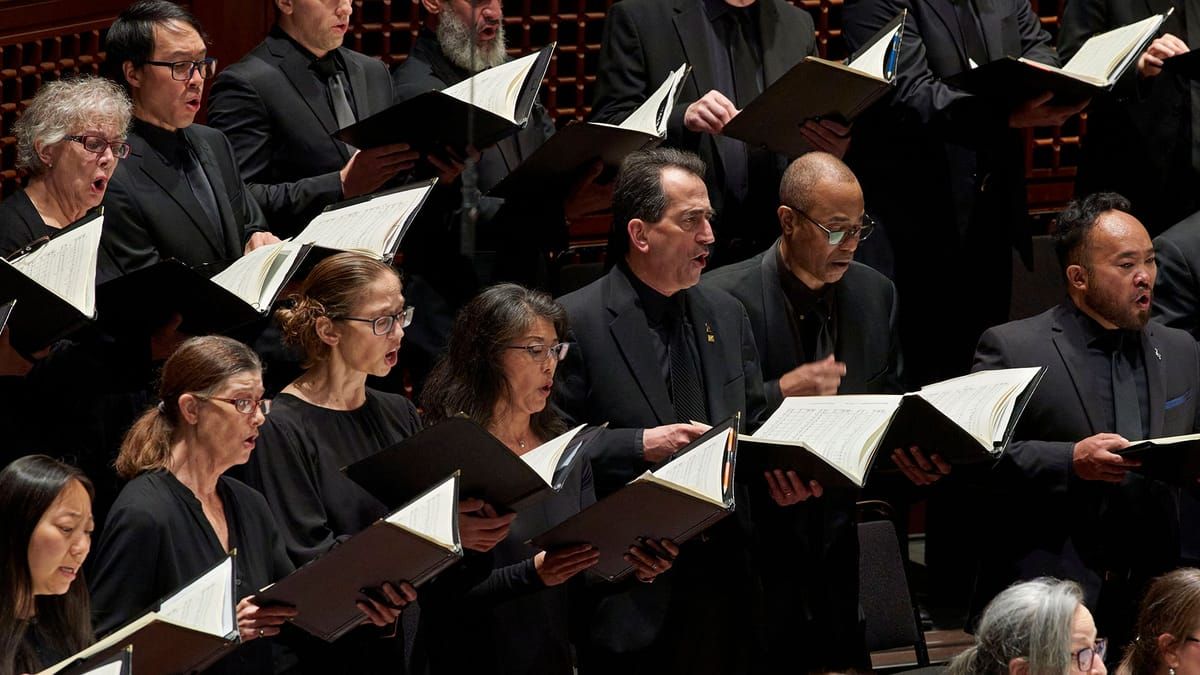 Royal Choral Society performs Handel's Messiah at the Royal Albert Hall on Good Friday, 150th anniversary