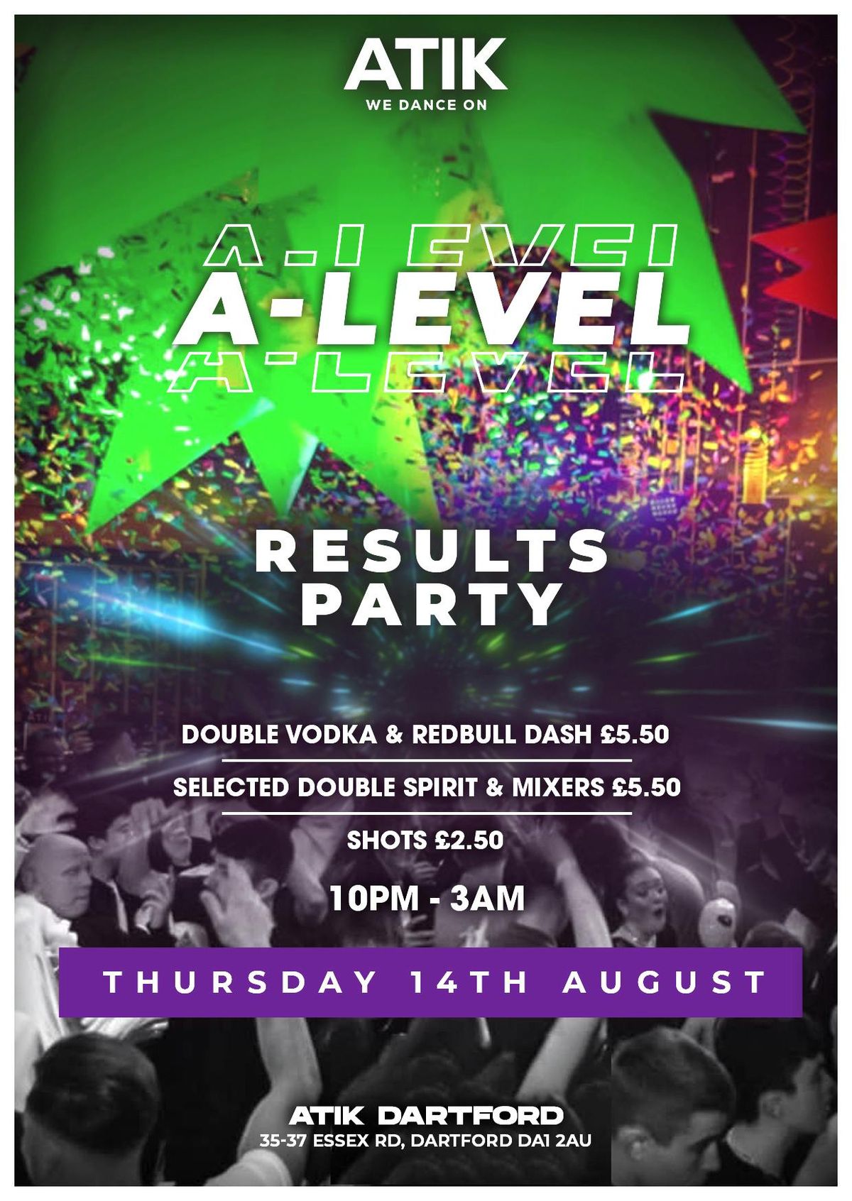 A-Level Results Special! | Thursday 14th August, 14 August | Event in Dartford | AllEvents