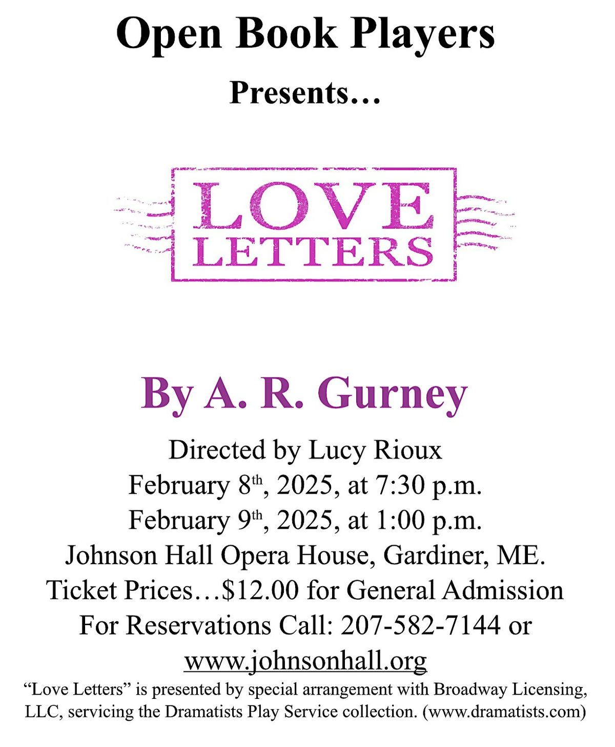 Broadway In Love, 5 November | Event in Great Falls | AllEvents