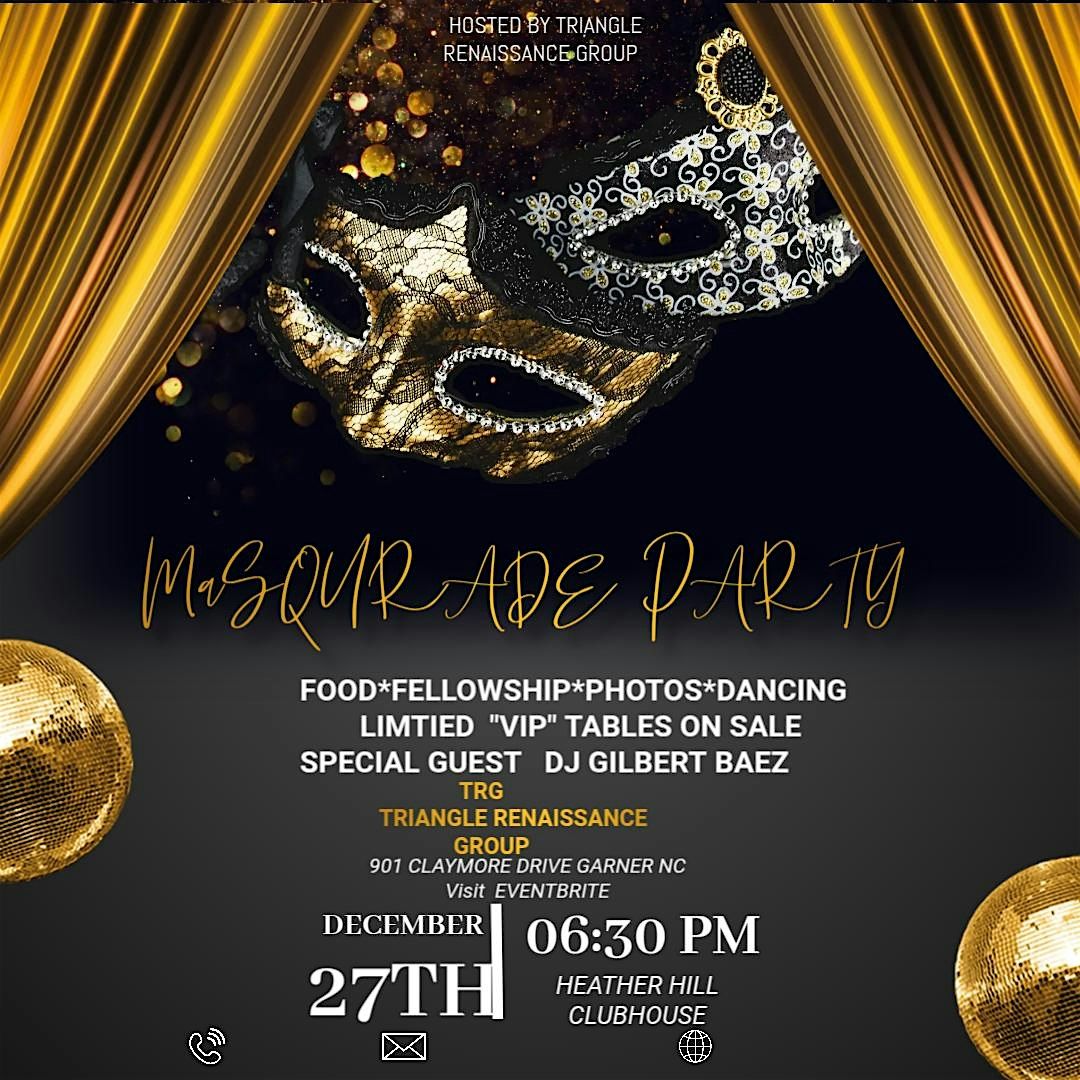 TRG MASQUERADE PARTY, 27 December | Event in Garner | AllEvents