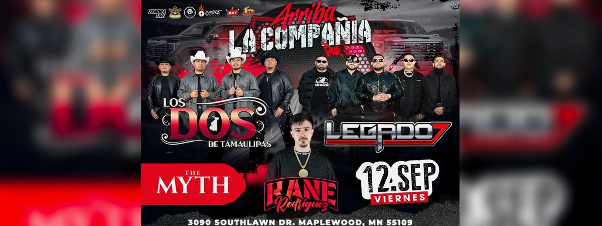 LOS DOS DE TAMAULIPAS, LEGADO 7 & KANE RODRIGUEZ, 12 September | Event in North St Paul | AllEvents