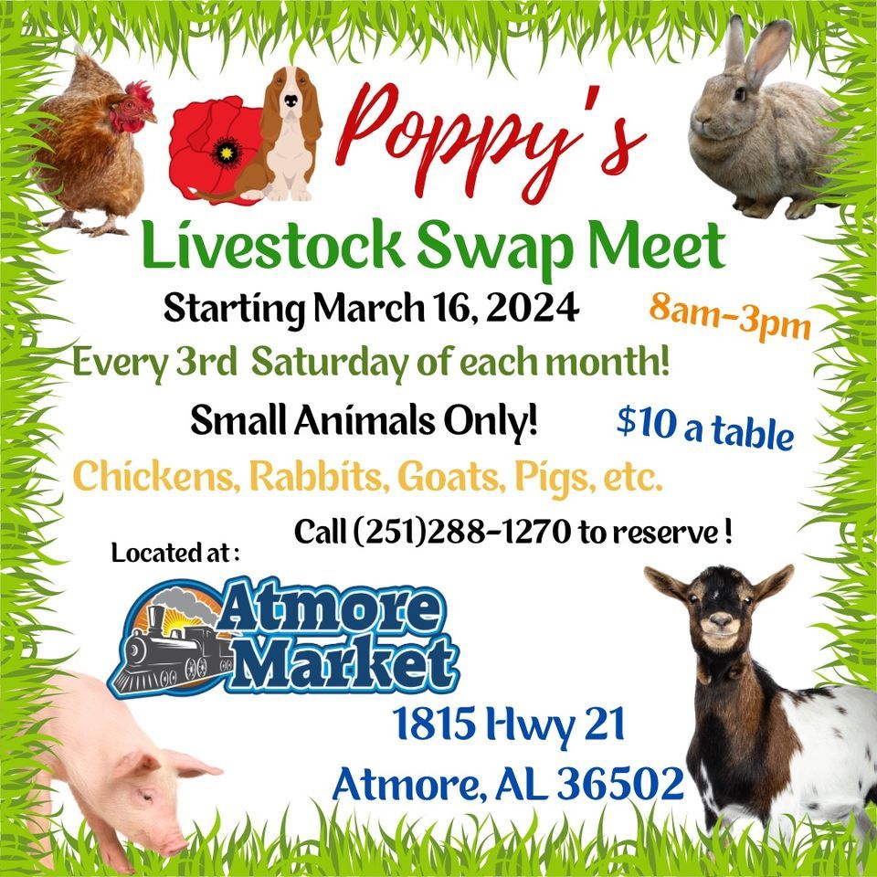 Livestock Swap , 1815 Hwy21, Atmore, AL, March 16 2024 AllEvents.in