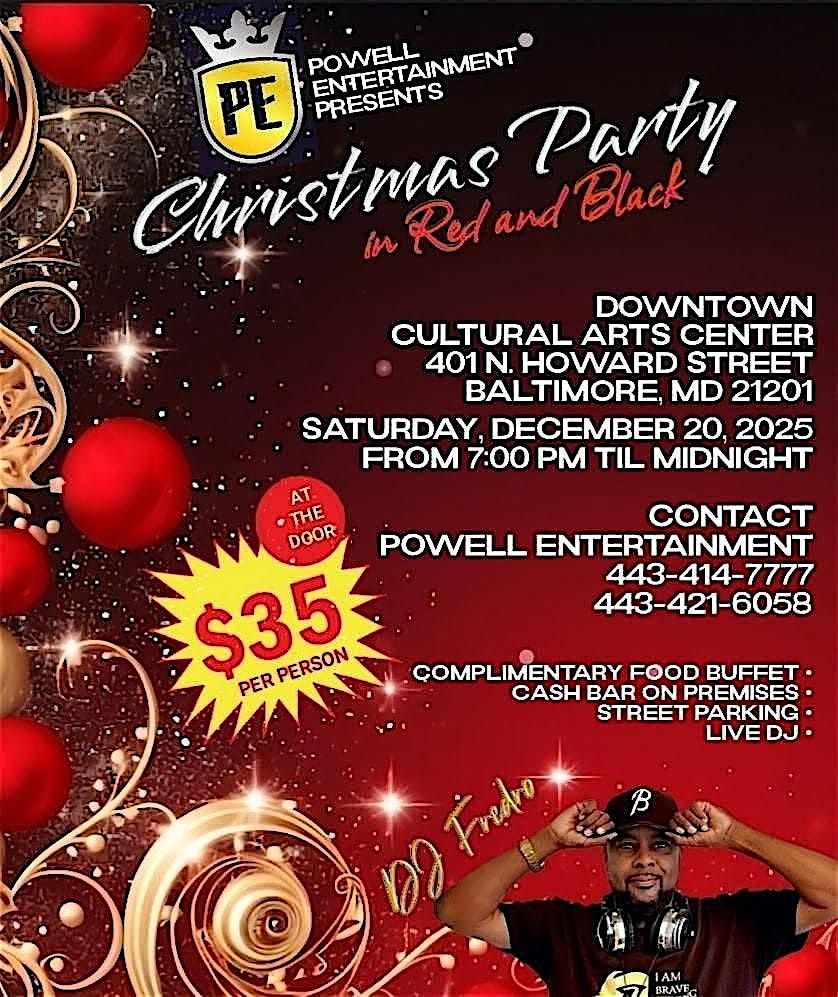 A Red & Black Christmas Party, 20 December | Event in Baltimore | AllEvents