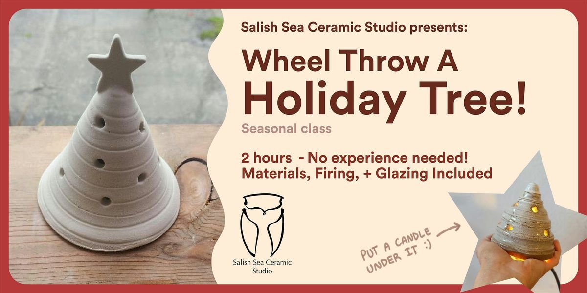 Wheel Thrown Holiday Tree Candle Votive, 14 December | Event in Everett | AllEvents