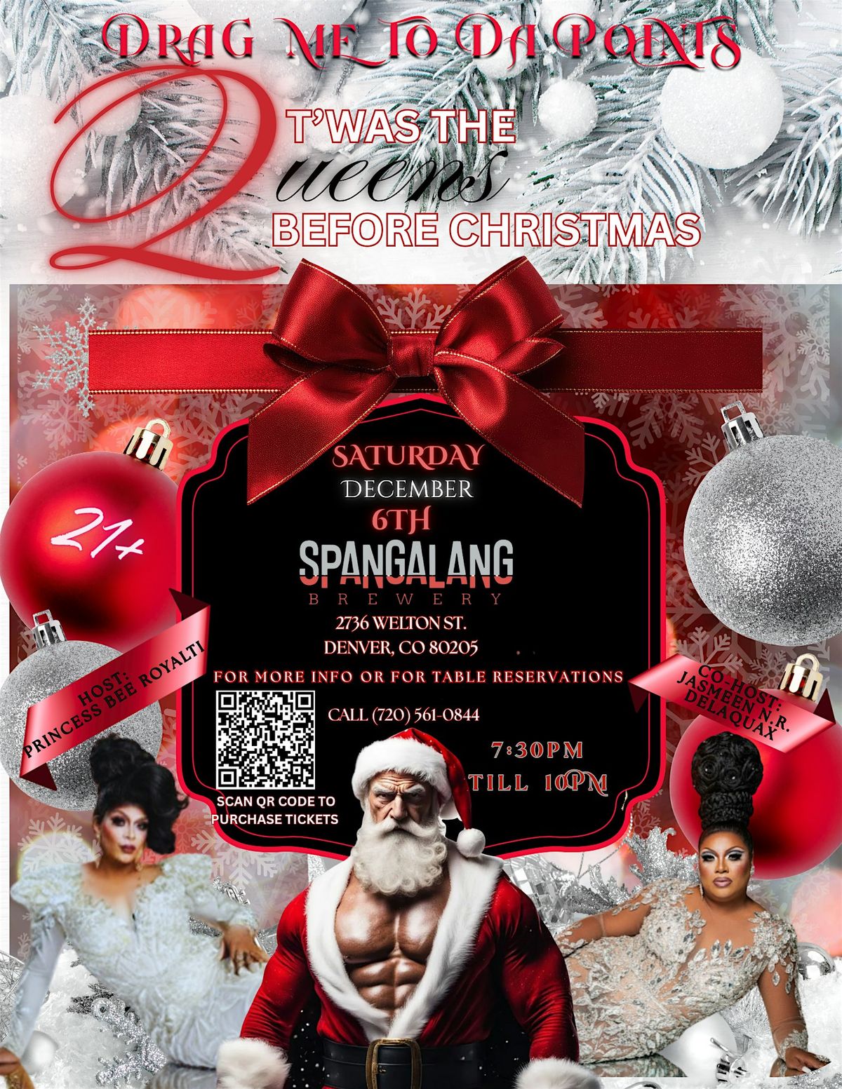 Drag Me to Da Points - Twas the Queens Before Christmas, 6 December | Event in Denver | AllEvents