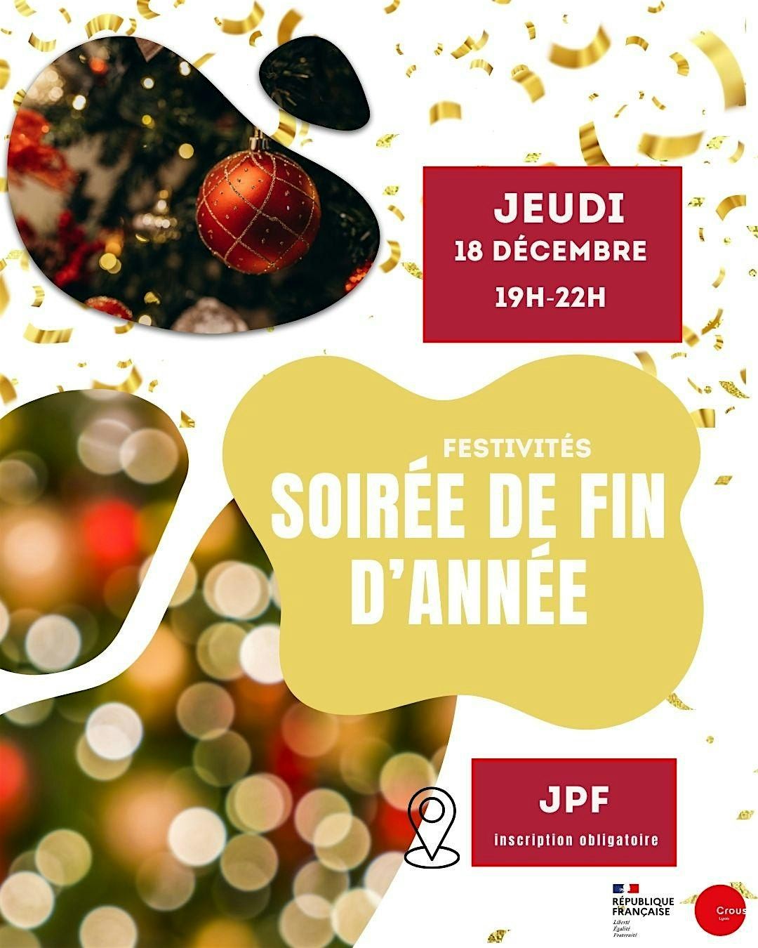 SOIREE DE FIN D'ANNEE, 18 December | Event in Lyon | AllEvents