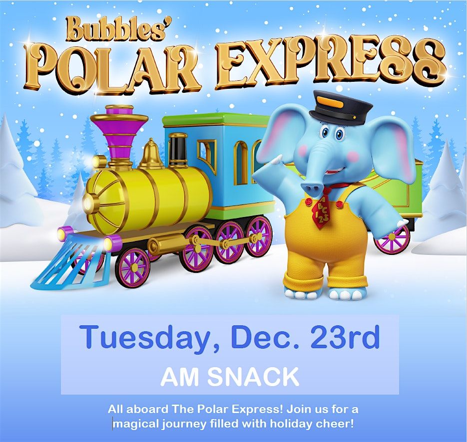 Bubbles' Polar Express, 23 December | Event in Westfield | AllEvents