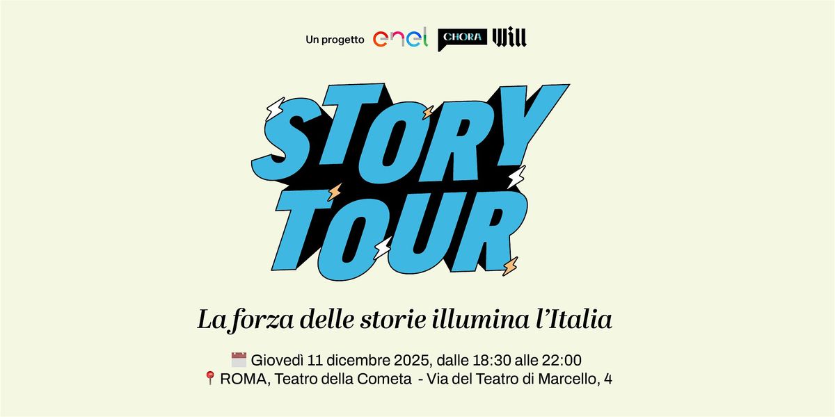Enel Story Tour Roma - seconda parte, 11 December | Event in Roma | AllEvents