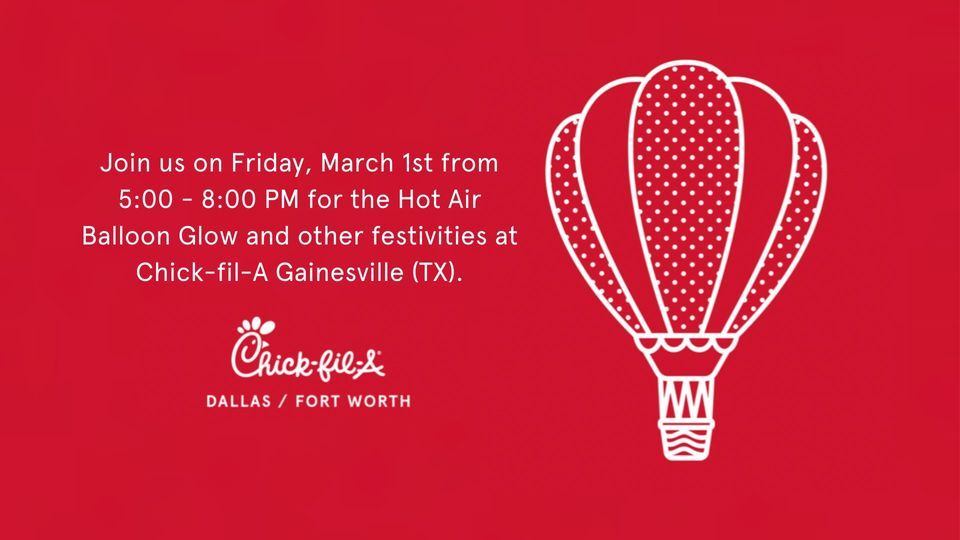 Hot Air Balloon Glow At Chick fil A Gainesville TX Chick Fil A hot-air-balloon-glow-at-chick-fil-a-gainesville-tx-chick-fil-a