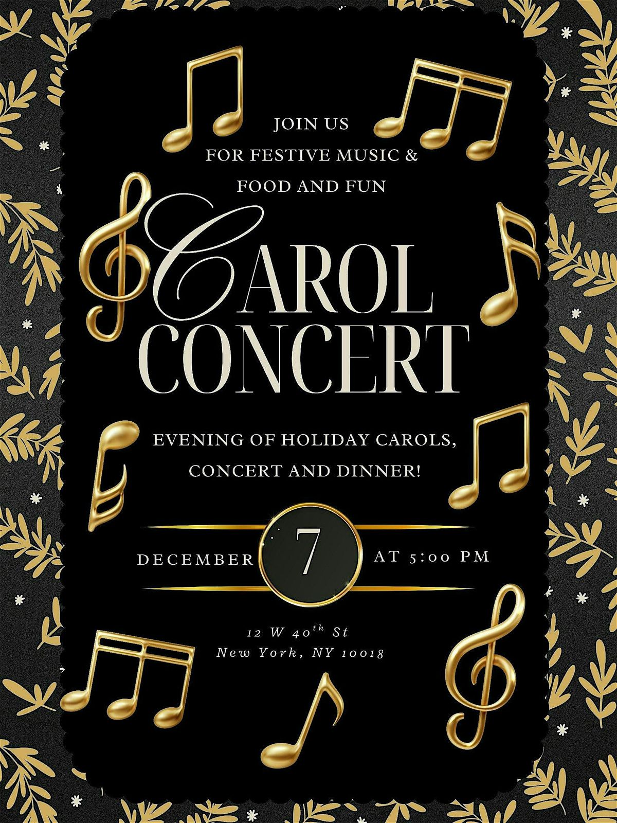 Bryant Park Carol Concert: Games, Music, Food & Fun, 7 December | Event in New York | AllEvents