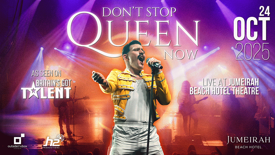 Don't Stop Queen Now at Jumeirah Beach Hotel, 24 October | Event in Dubai | AllEvents
