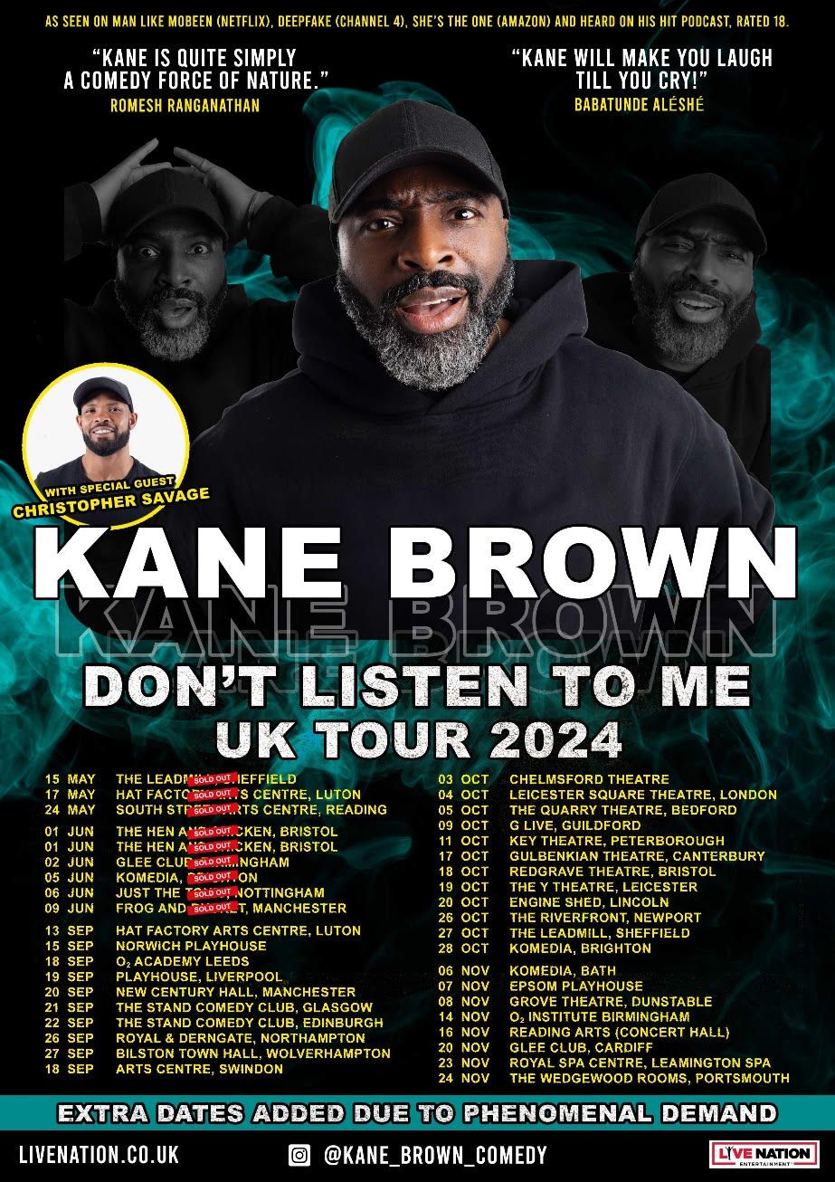 Kane Brown - Comedian at Royal and Derngate | Event in Northampton | AllEvents