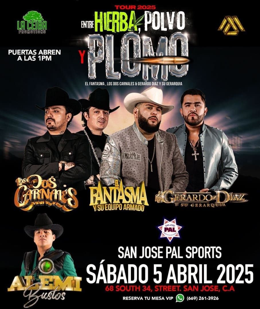 El Fantasma, Los Dos Carnales & Gerardo Díaz Ciudad de México Tickets, 10 October | Event in Ciudad de México