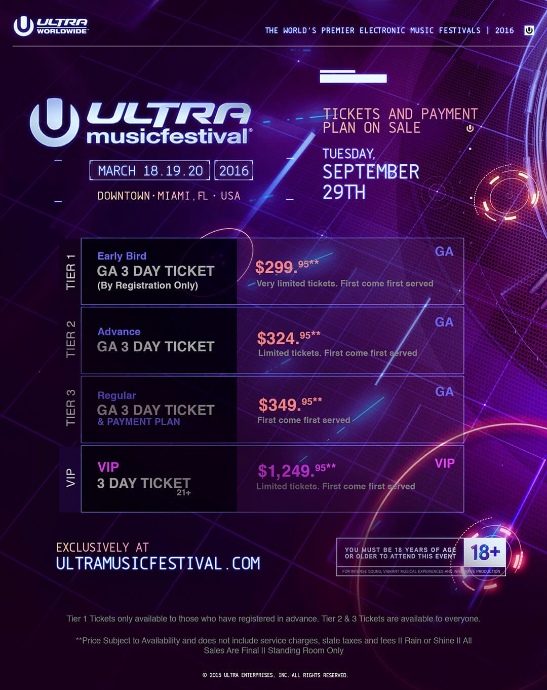2026 Ultra Music Festival - 3 Day Pass, 26 March | Event in Miami | AllEvents