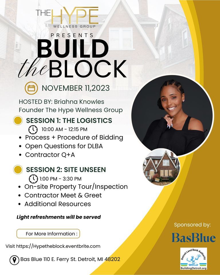 Build The Block Detroit Land Bank Authority , BasBlue, Detroit