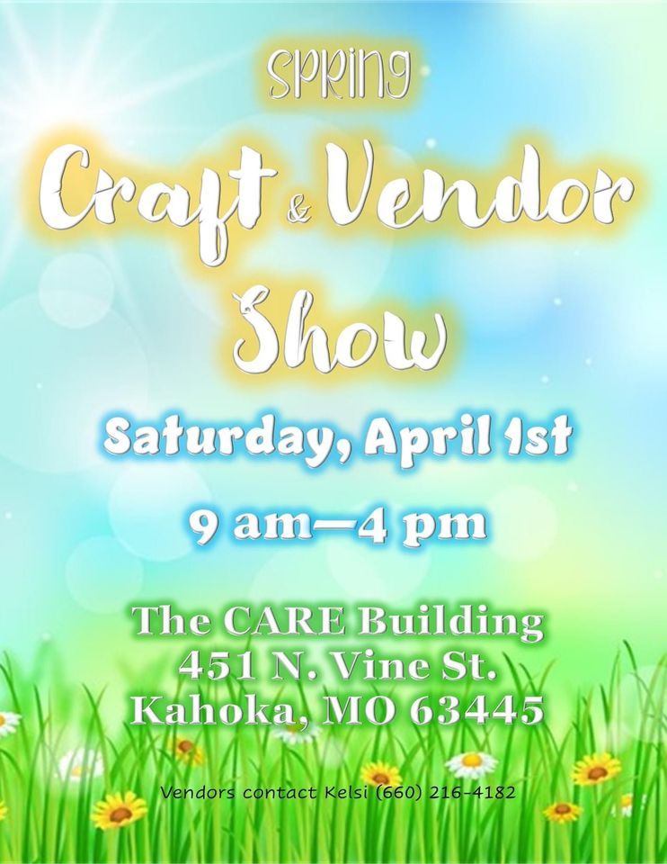 Spring Craft & Vendor Show, Care, Kahoka, April 1 2023 AllEvents.in