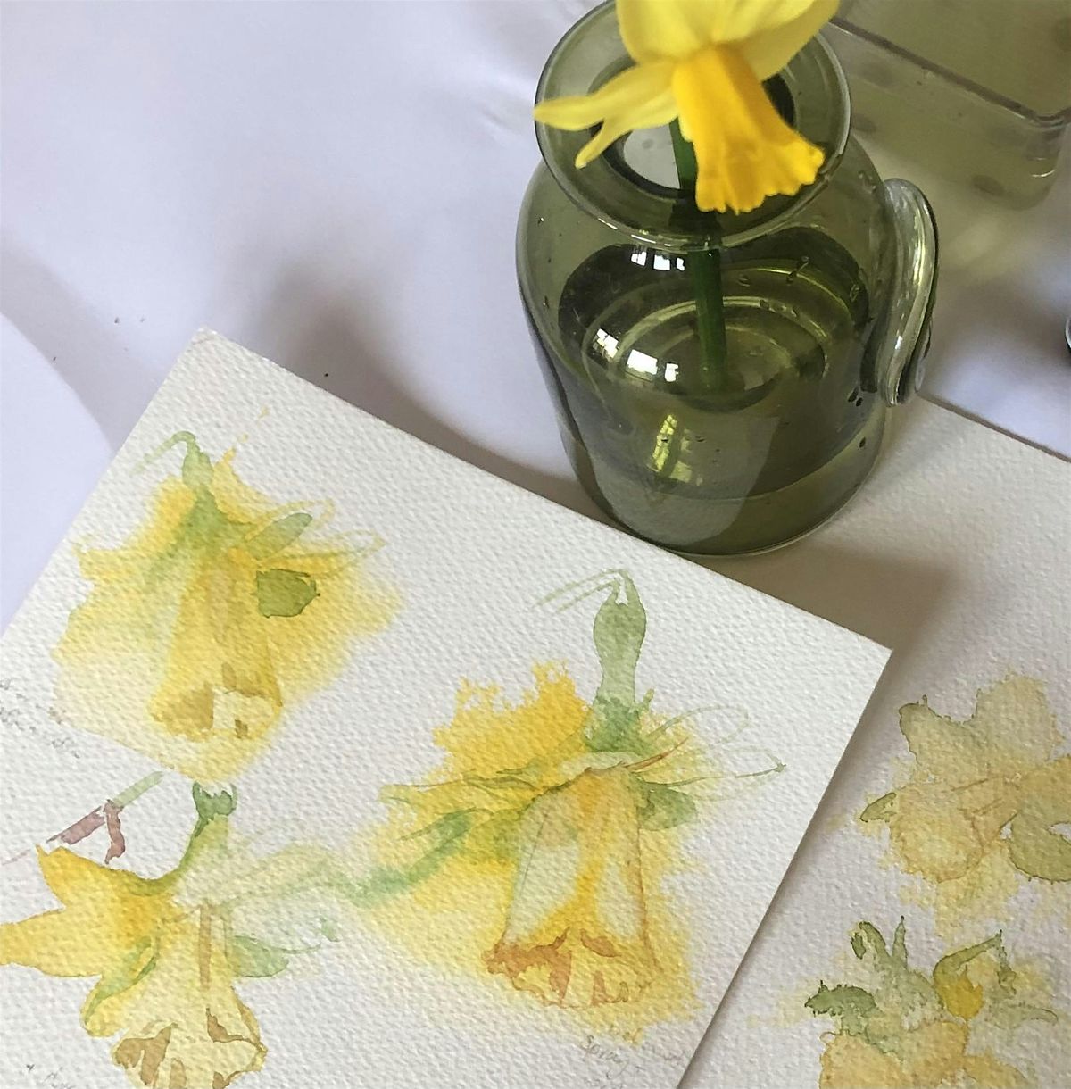 Get Busy at The Hive, a series of one-off workshops, spring watercolours, 4 February | Event in Abbots Langley