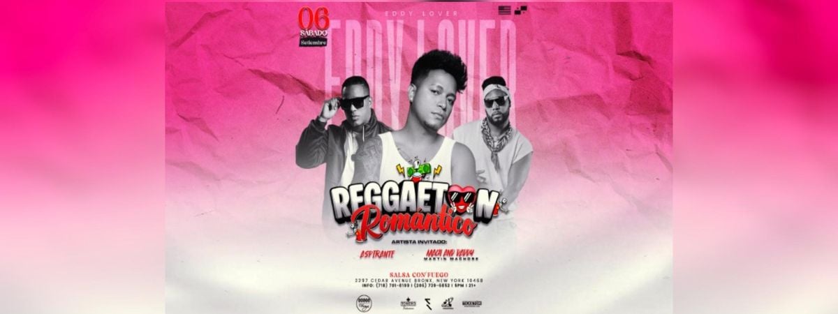 EDDY LOVER , MACH AND DADDY Y ASPIRANTE EN BRONX, 6 September | Event in Bronx | AllEvents