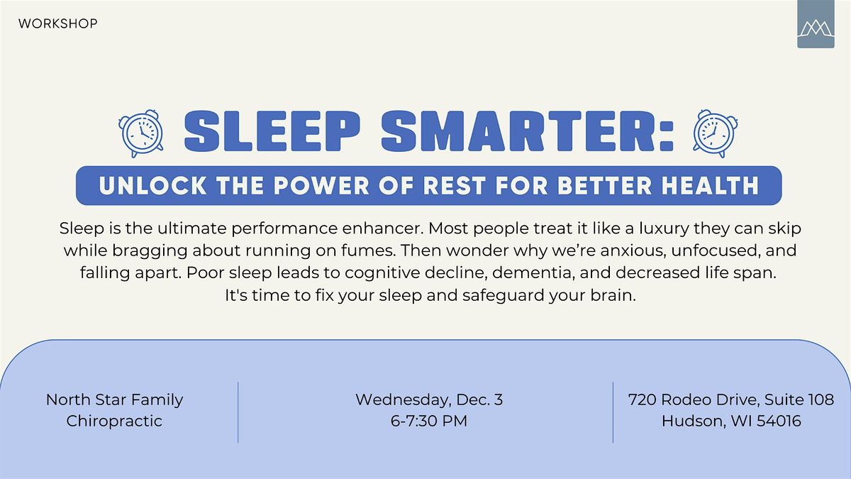 Sleep Better, 3 December | Event in Hudson | AllEvents