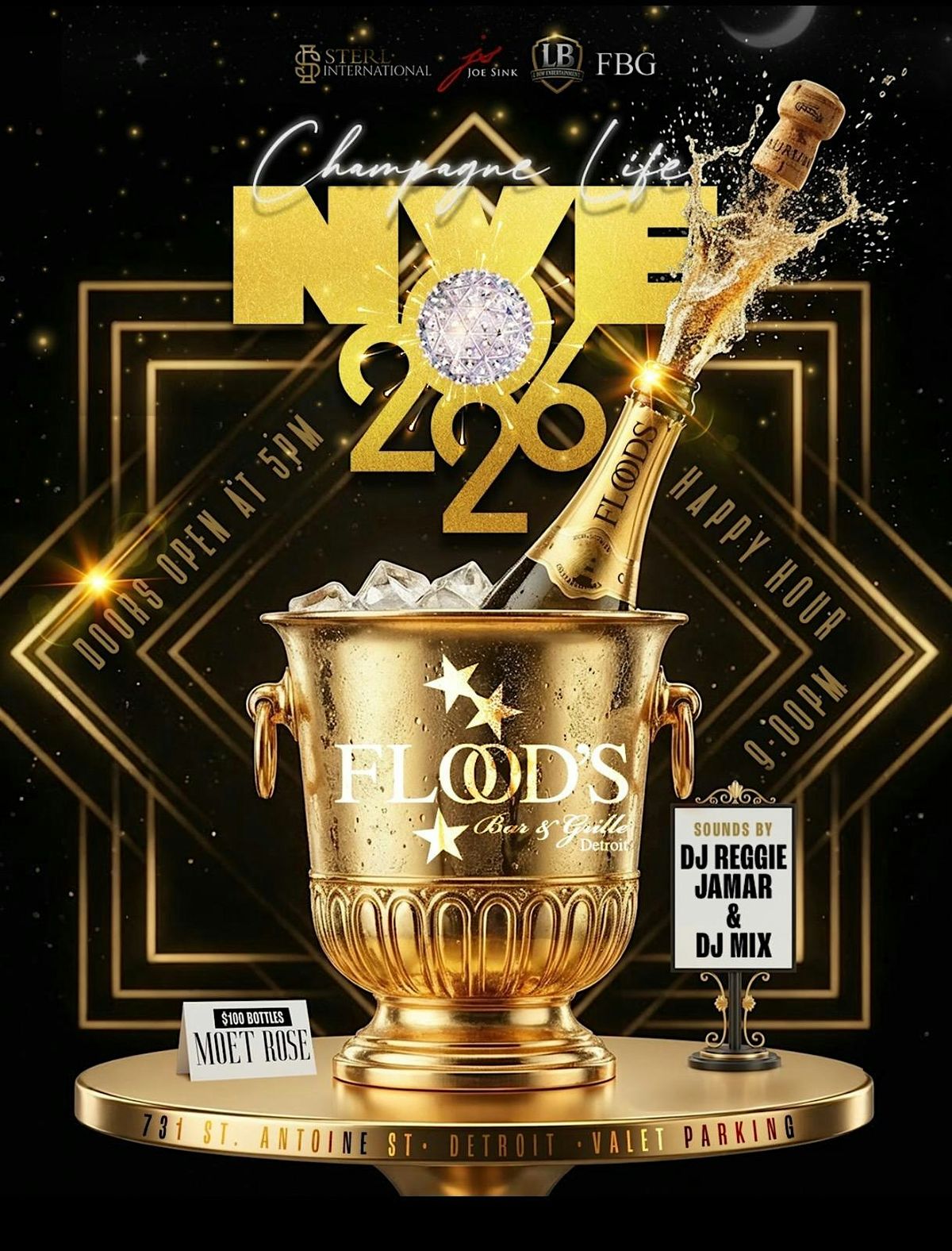 Floods NYE 2026, 31 December | Event in Detroit | AllEvents