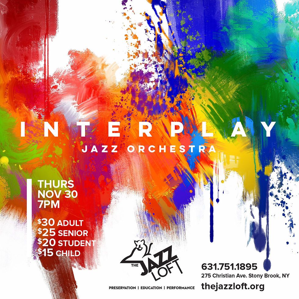 Interplay Jazz Orchestra at Boulton Center for the Performing Arts, 19 December | Event in Bay Shore | AllEvents