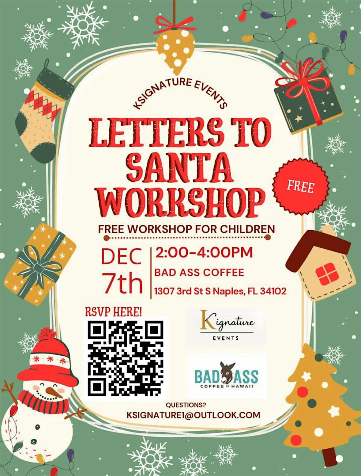 LETTERS TO SANTA FREE WORKSHOP, 7 December | Event in Naples | AllEvents