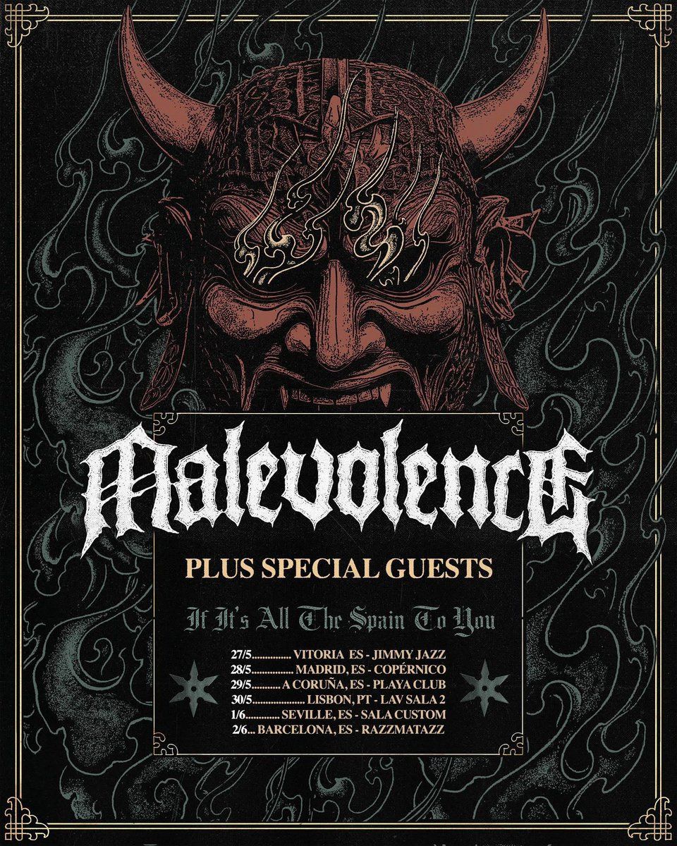Malevolence A Coruña Tickets, 29 May | Event in A Coruña | AllEvents