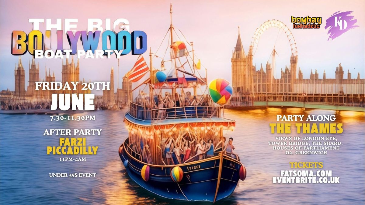 The Big Bollywood Boat Party and After Party, 20 June | Event in London | AllEvents