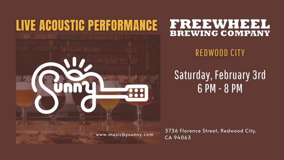 Sunny at Freewheel Brewing Company, Freewheel Brewing Company, Redwood City, February 3 2024