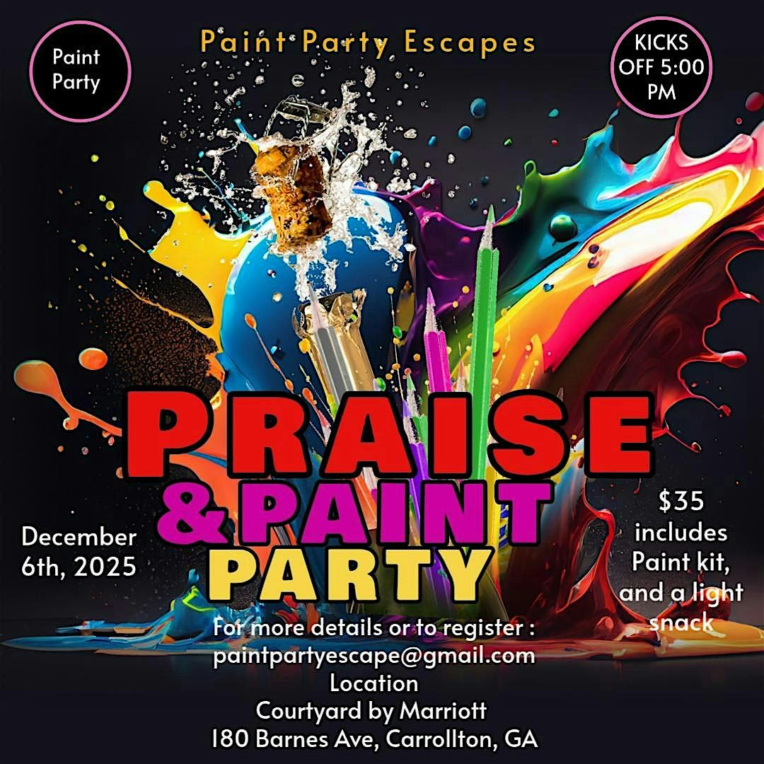 Praise and Paint Escape Party, 6 December | Event in Carrollton | AllEvents