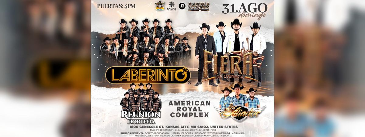 LABERINTO, LA FIERA DE OJINAGA Y MAS, 31 August | Event in Kansas City | AllEvents