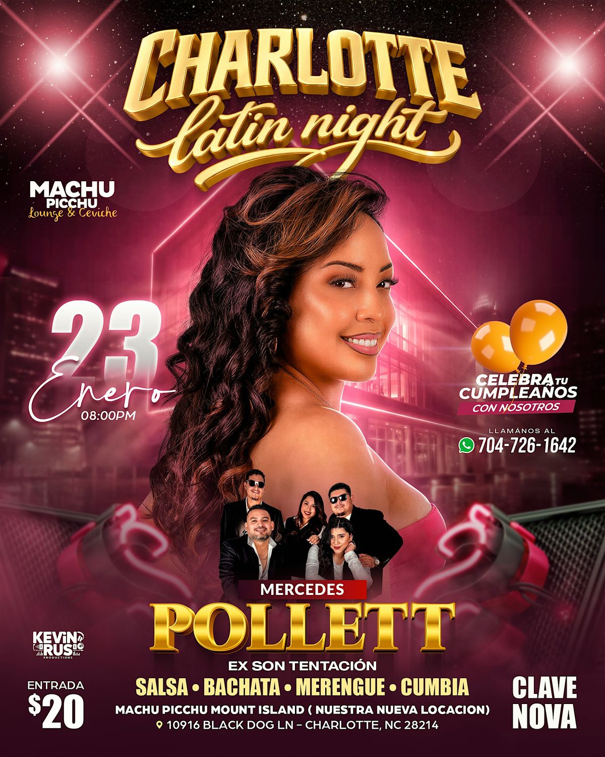 ✨ Música en vivo  Mercedes Pollet y Clave Nova  en Charlotte