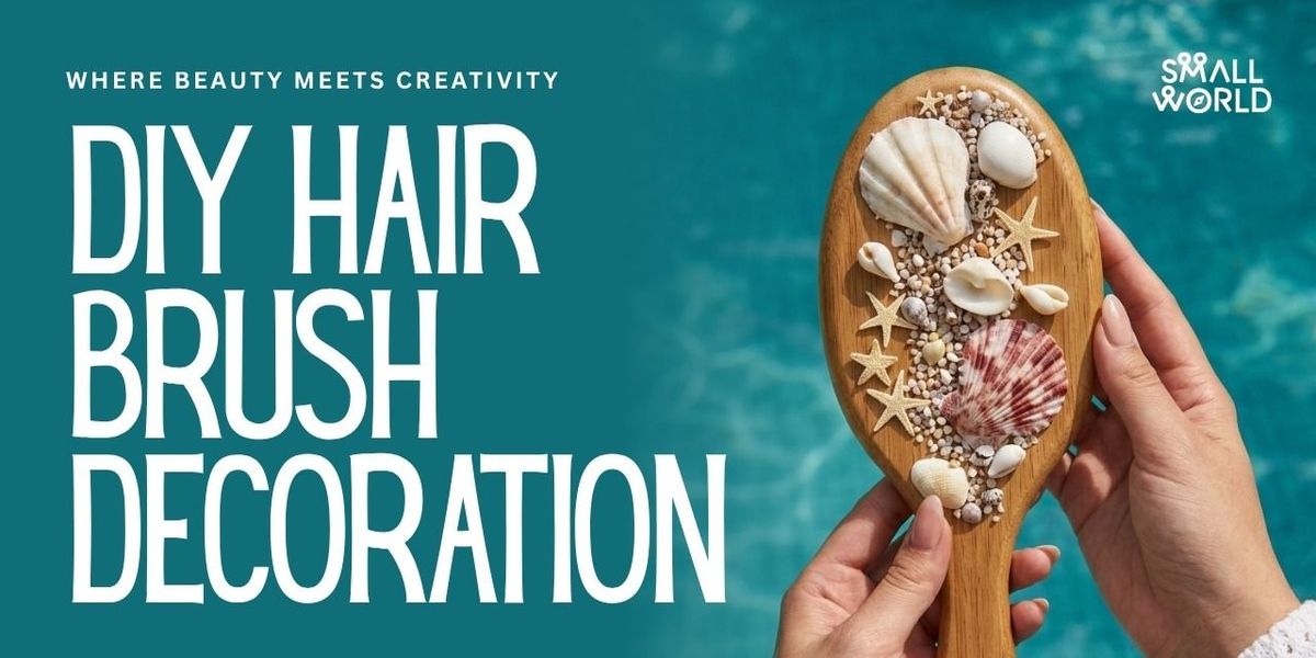 DIY Hair Brush Decoration