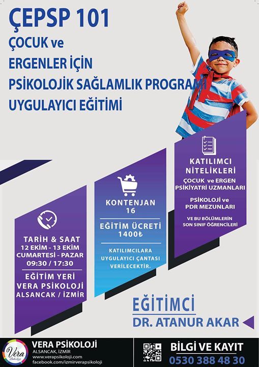 Cocuk Ve Ergenler Icin Psikolojik Saglamlik Programi Cepsp101 Izmir Vera Ozel Aile Danisma Merkezi Psikoterapi Danisma Egitim Izmir October 12 To October 13 Allevents In