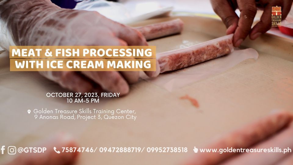 Meat and Fish Processing with Ice Cream Making, 27 October | Event in Quezon City | AllEvents.in