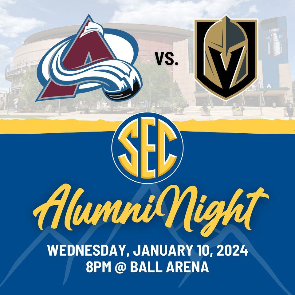 Colorado SEC Avalanche vs. Las Vegas Knights , Ball Arena, Denver, January 10 2024 AllEvents.in