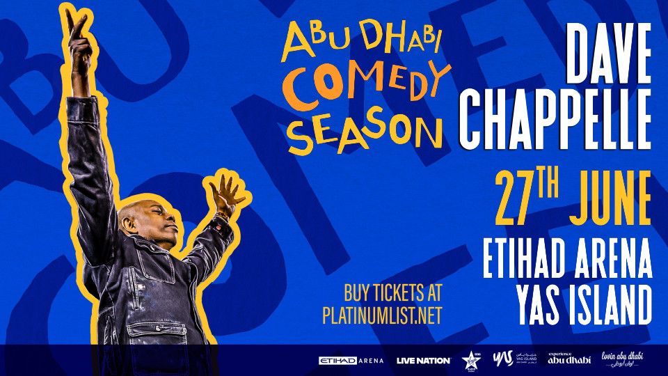 Dave Chappelle at Etihad Arena in Abu Dhabi, 27 June | Event in Abu Dhabi | AllEvents