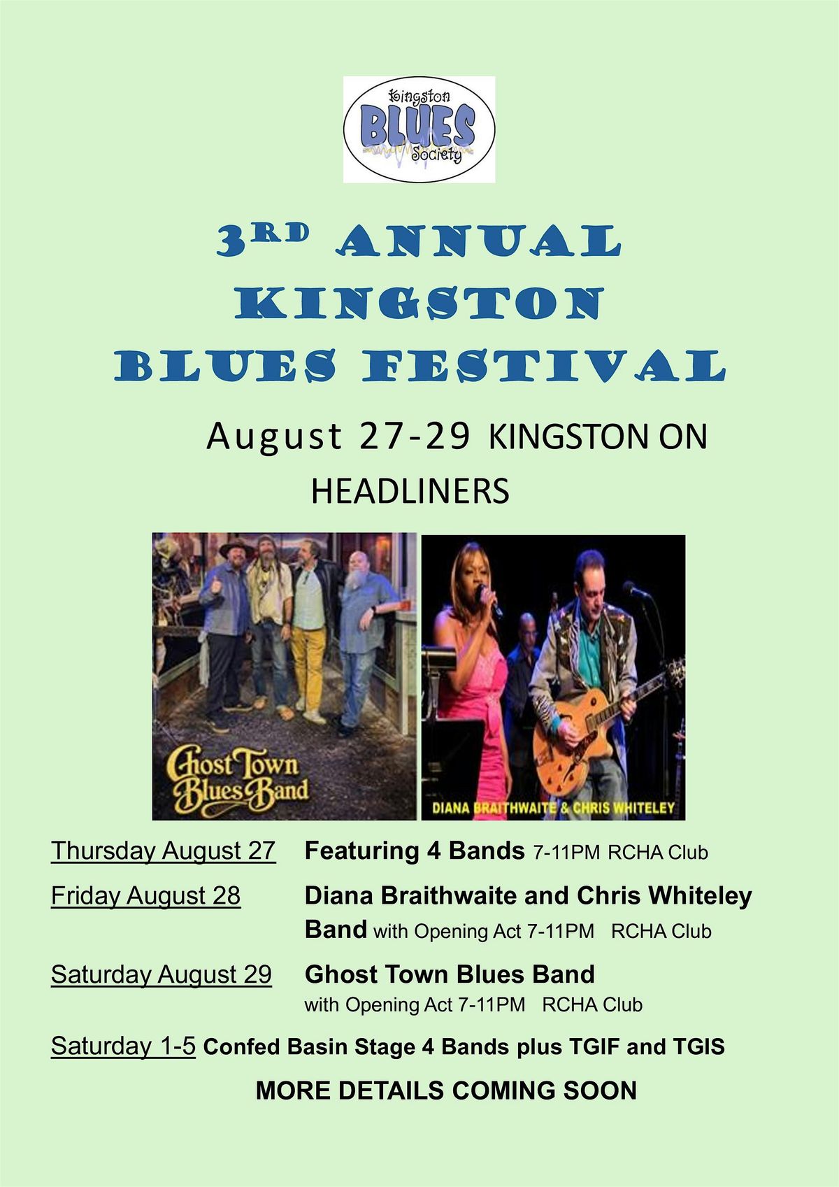 KINGSTON BLUES FESTIVAL Saturday Night Show
